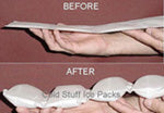 A person holding gel packs 