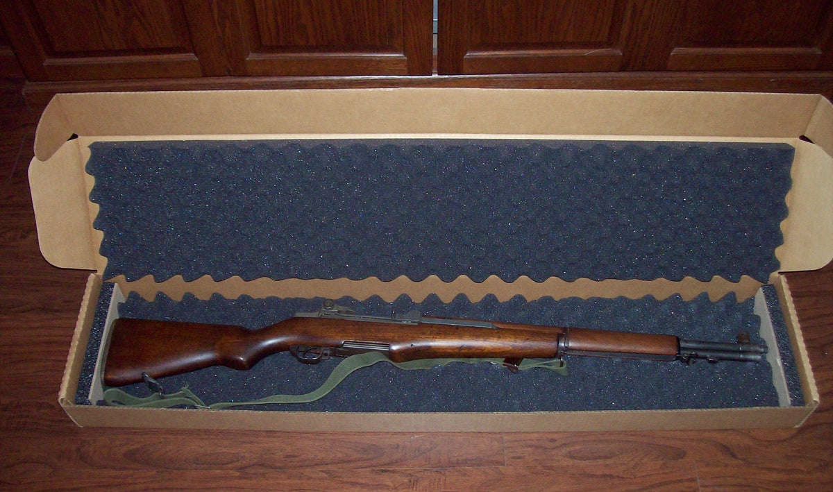 Foam Lined Medium Rifle Box With End Bumpers & Cotton Tubing