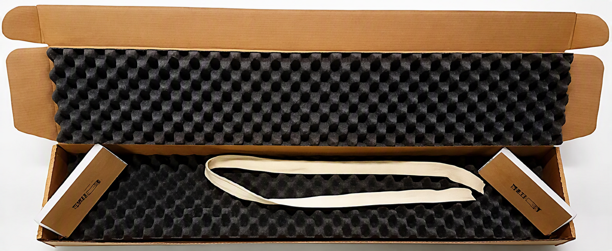 Foam Lined Long Rifle Box With End Bumpers & Cotton Tubing