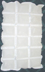Gel sheets on a blue background