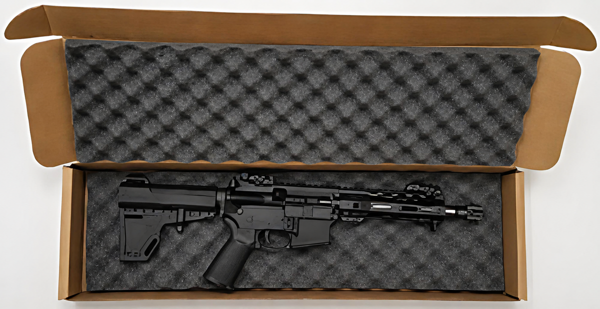 Foam-Lined AR Pistol and SBR Shipping Box